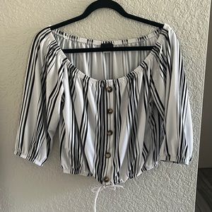 Striped crop top